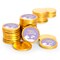 84 Pcs Unicorn Kid's Birthday Candy Party Favors Chocolate Coins (84 Count) - Gold Foil - By Just Candy